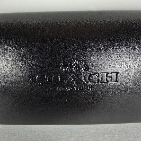 Coach Hard Clamshell Black Eyeglass Case - Picture 3 of 7